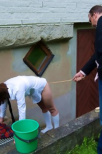 An outdoor caning for Vanessa